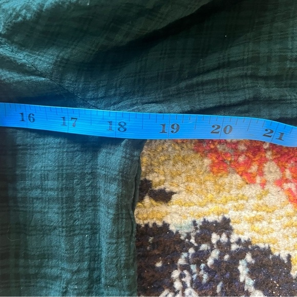 Madewell Plaid Square-Neck Peasant Top size XS - Picture 7 of 7